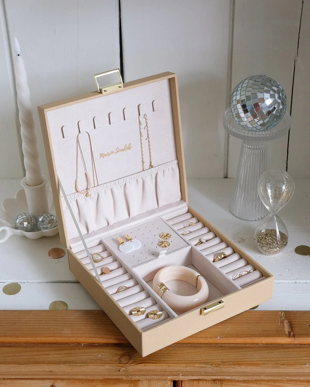 Boîte à bijoux Anne en cuir PU - Image 11