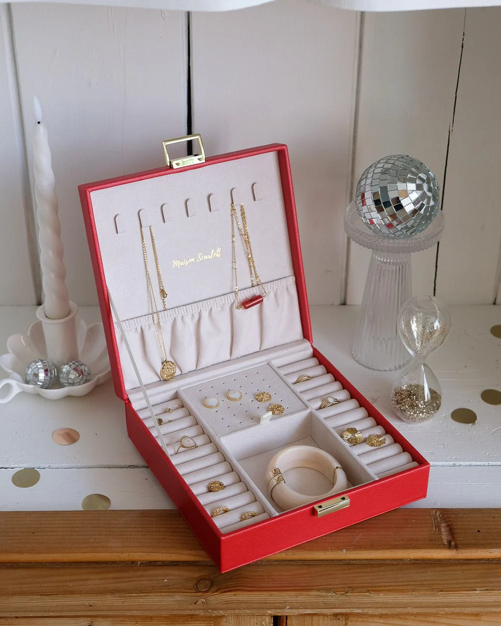Boîte à bijoux Anne en cuir PU - Image 15