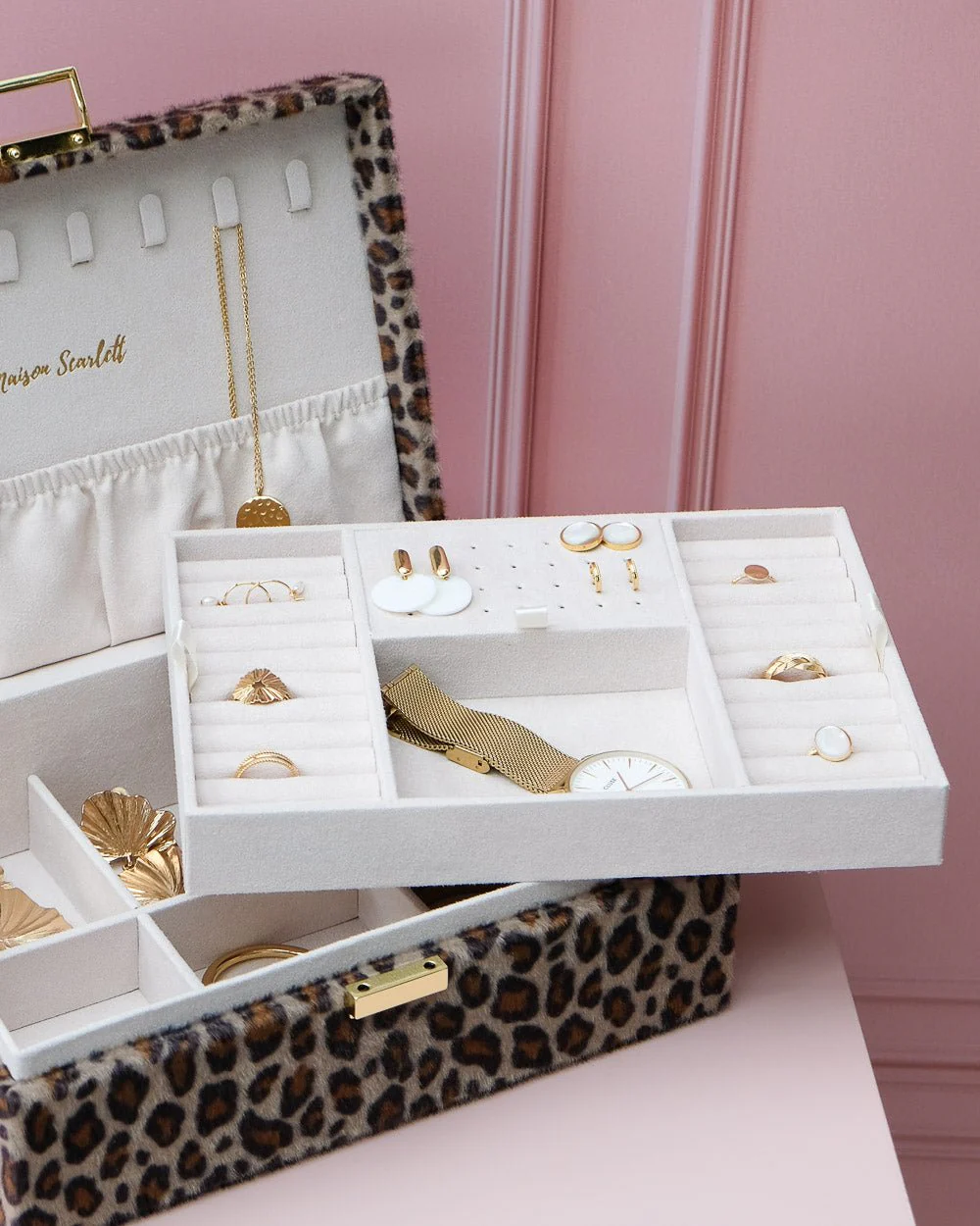 Boîte à bijoux Louise en léopard - Image 3