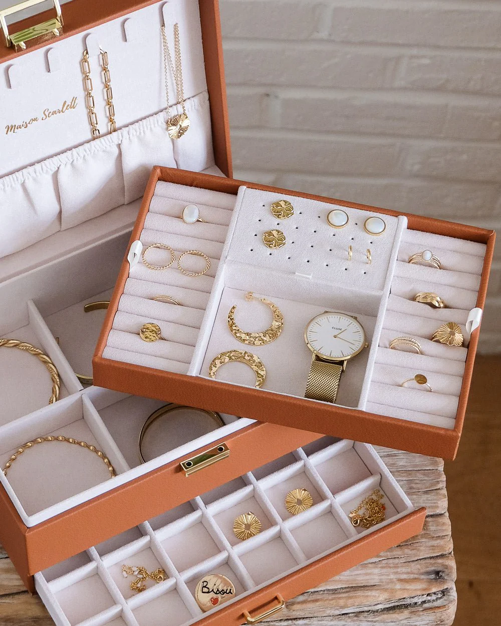 Boîte à Bijoux Denise en cuir PU - Image 11