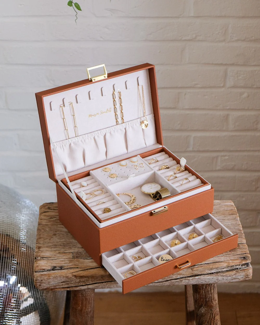 Boîte à Bijoux Denise en cuir PU - Image 7