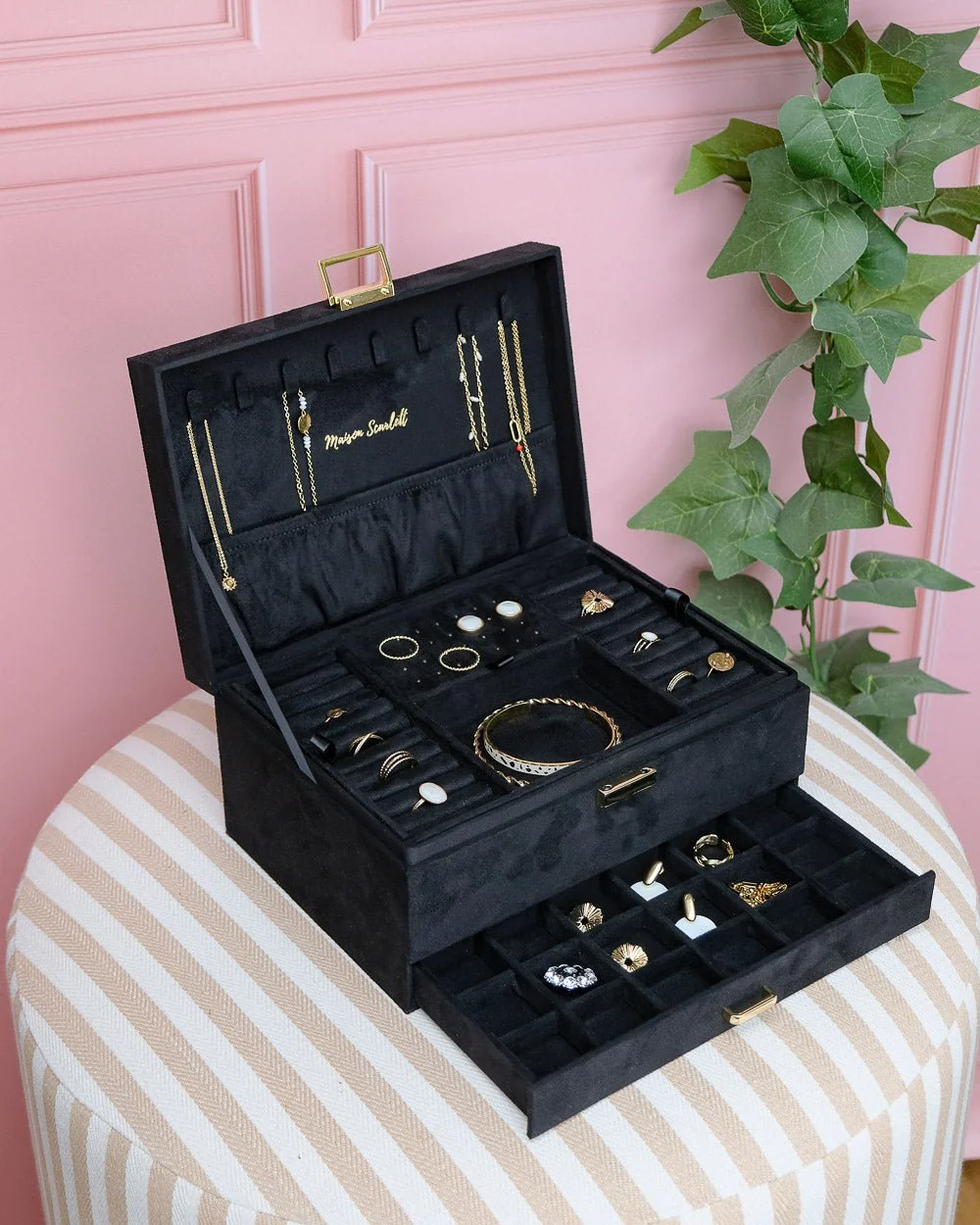 Boîte à bijoux Denise en velours - Image 19