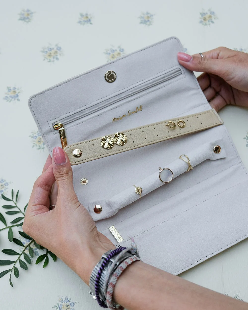 Pochette à bijoux Catherine en cuir PU - Image 15