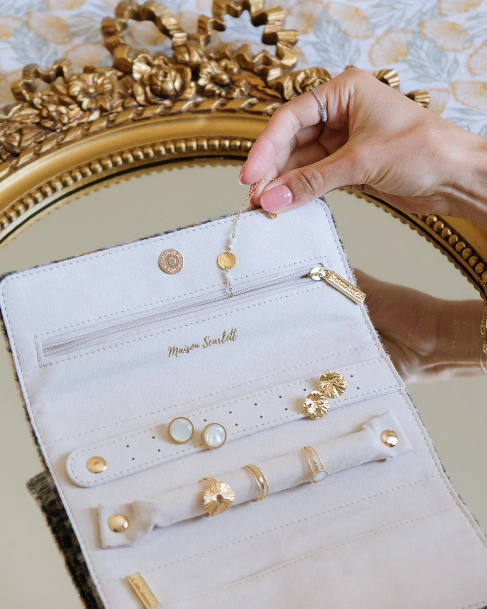 Pochette à bijoux Catherine en léopard - Image 4