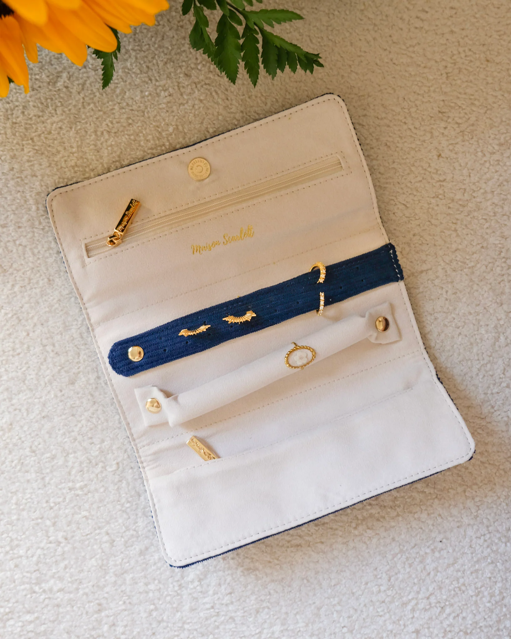 Pochette à bijoux Catherine en velours côtelé - Image 14